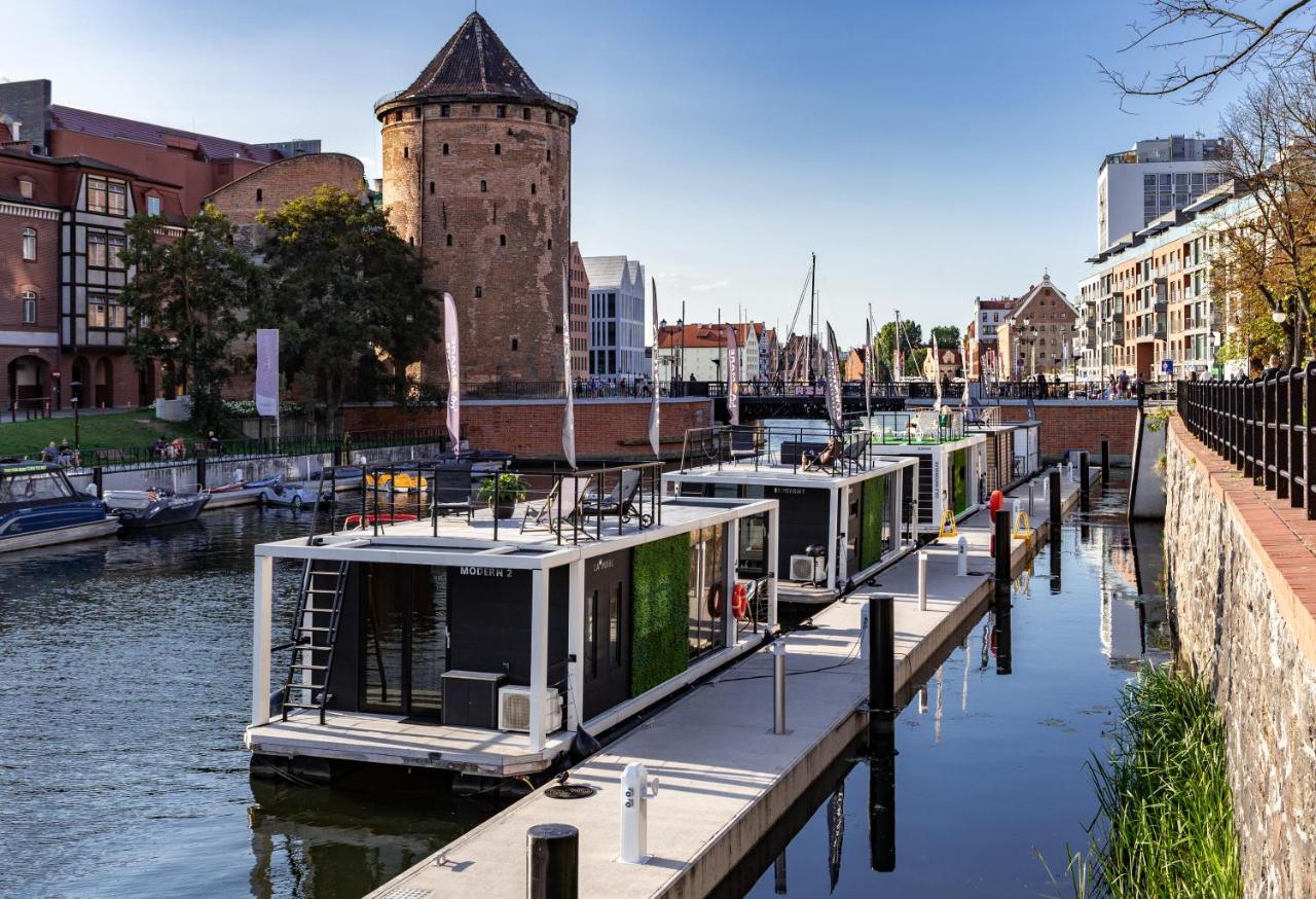 Domy Na Wodzie - La Mare Motlava Houseboats With Sauna By Downtown Apartments Гданьск Экстерьер фото